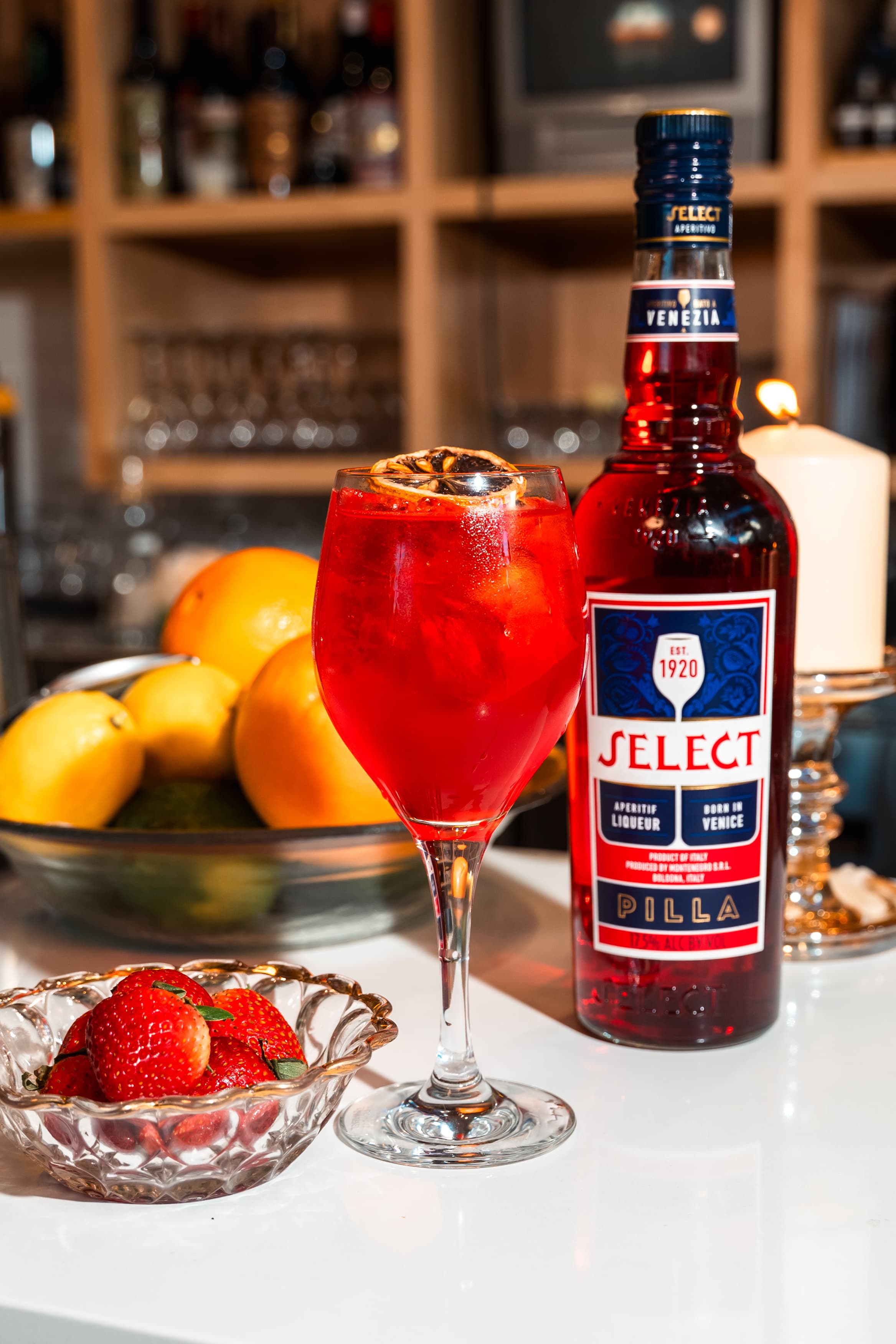 Low ABV cocktail with aperitivo and fresh garnish at Pals