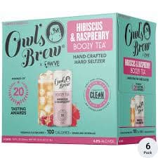 Owls Brew Boozy Tea Hibiscus Raspberry