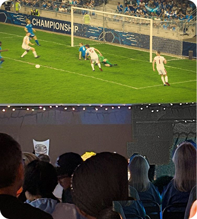 Big screens showing the World Cup at Pals Bar